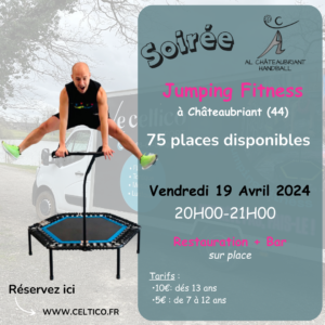 Places Adultes Jumping « Châteaubriant (44) 20H00-21H00