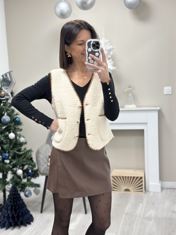 Gilet Moumoute Nelia Camel – Image 2