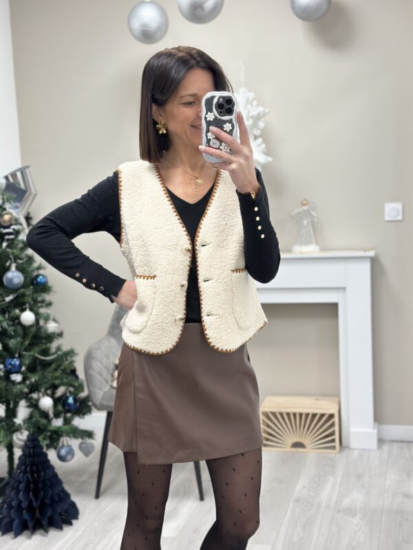 Gilet Amber Ecru – Image 3