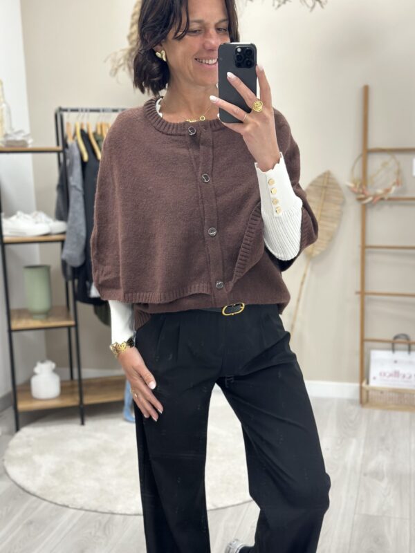 Cape/Pull Elsa-Chocolat