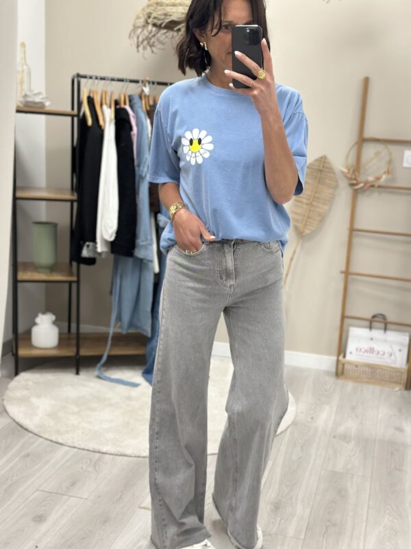 Jean Wide Leg Rym-Gris – Image 2