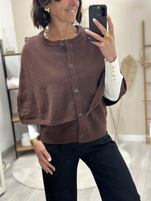 Cape/Pull Elsa-Chocolat – Image 3