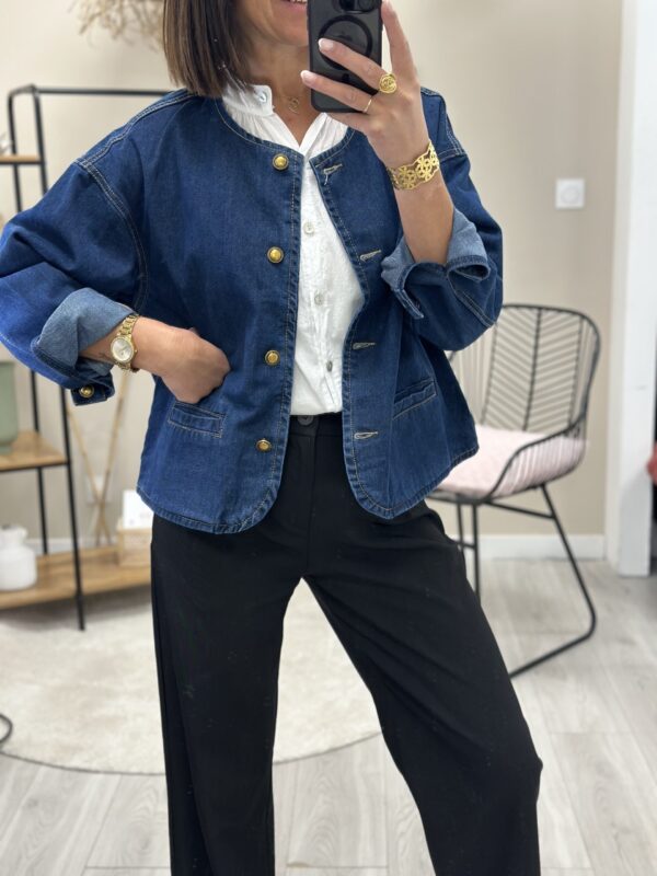 Veste Jean Kiara Bleu – Image 4