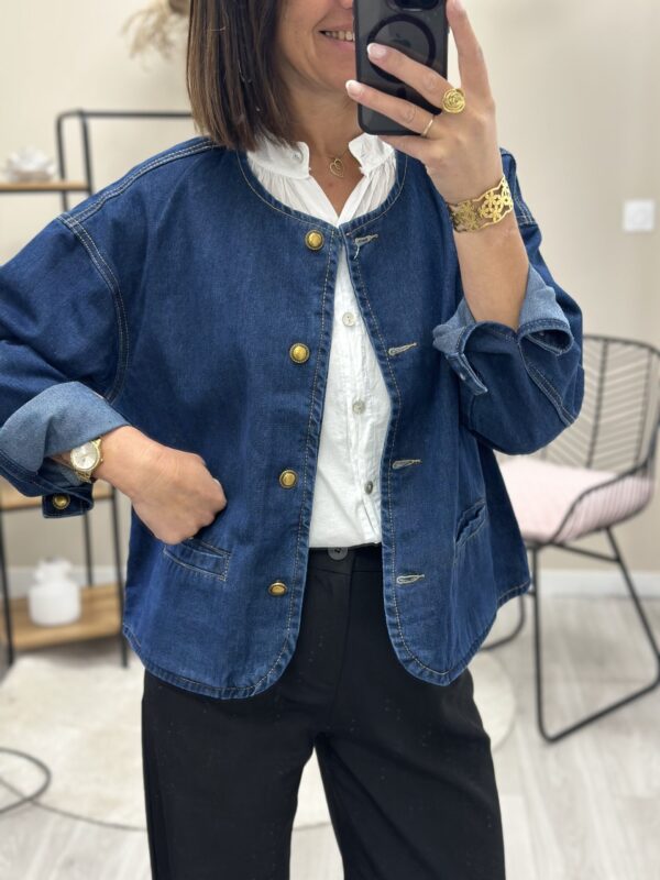 Veste Jean Kiara Bleu – Image 3