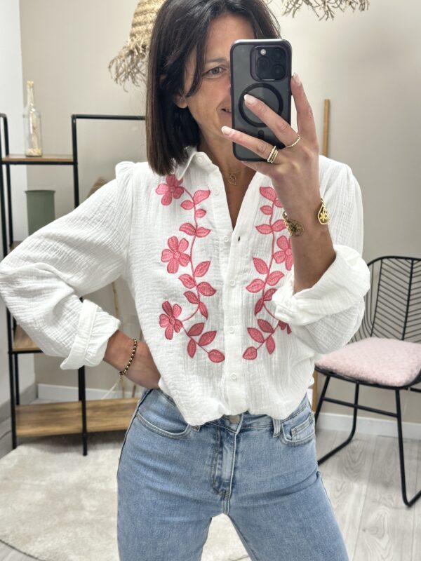 Chemise Pony Bl/Rose – Image 3