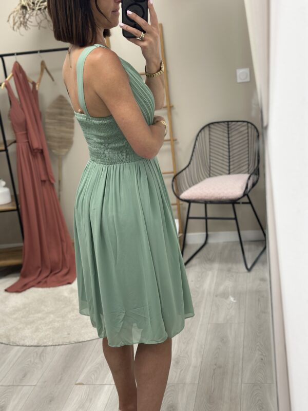 Robe Courte Eva Vert – Image 3