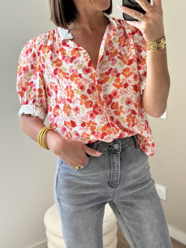 Chemise Apolline Orange – Image 4
