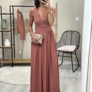 Robe Longue Evana Terracota