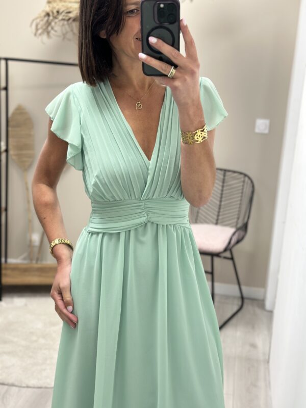Robe Maggie Vert D'Eau – Image 3