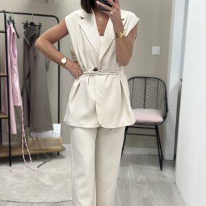 Ensemble Alda Pantalon +Haut Beige