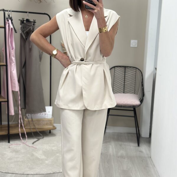 Ensemble Alda Pantalon +Haut Beige