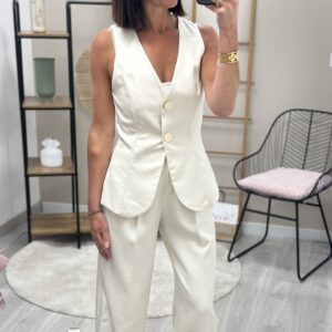 Ensemble Tailleur Jany Creme