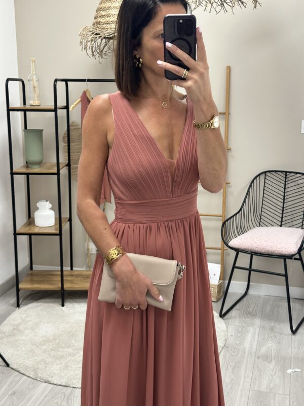 Robe Longue Evana Terracota – Image 4