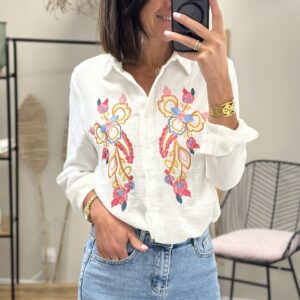 Chemise Carly Blanc+Multi