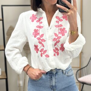 Chemise Pony Bl/Rose