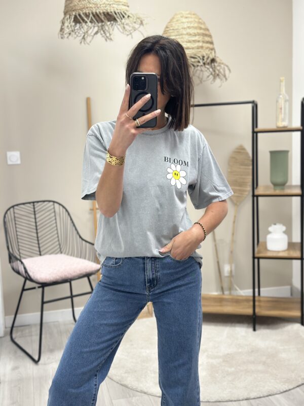 Tee Shirt Bloom Gris – Image 2