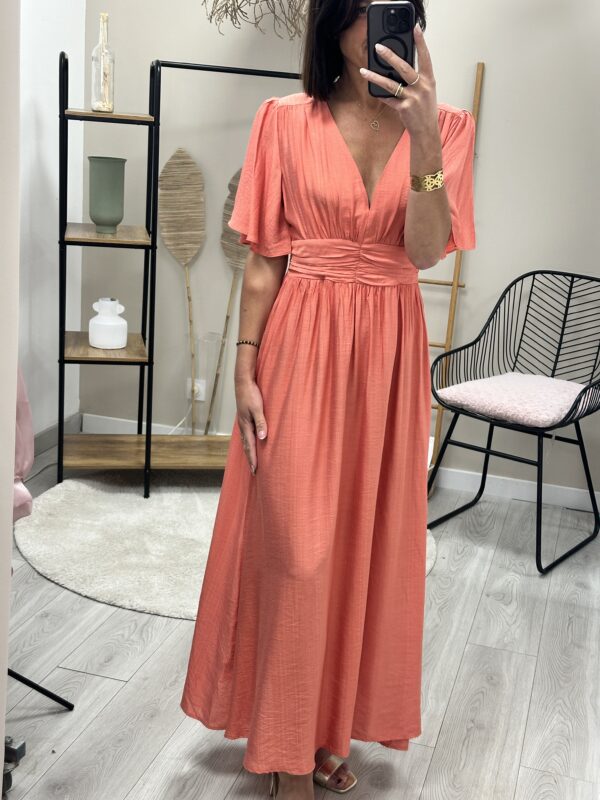 Robe Longue Manohe Rose – Image 2