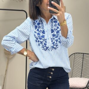 Chemise Cassie Bleu/Blanc