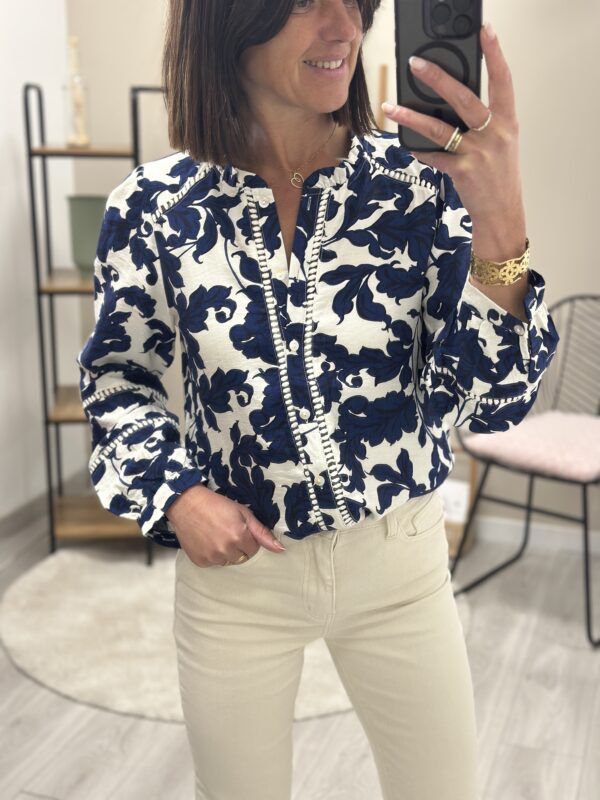 Chemise Mirana Bleu/Blanc – Image 4