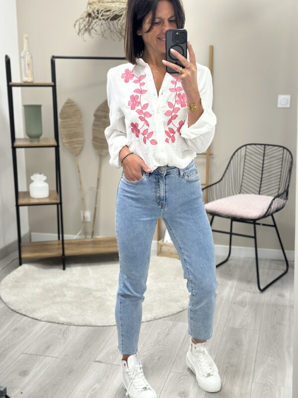 Chemise Pony Bl/Rose – Image 4