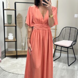 Robe Longue Manohe Rose