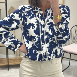 Chemise Mirana Bleu/Blanc