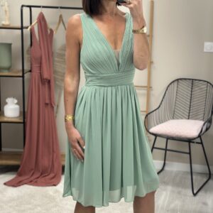 Robe Courte Eva Vert