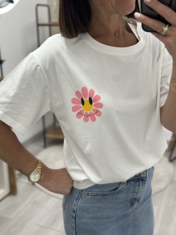 Tee Shirt Paquerette Blanc/Rose – Image 2