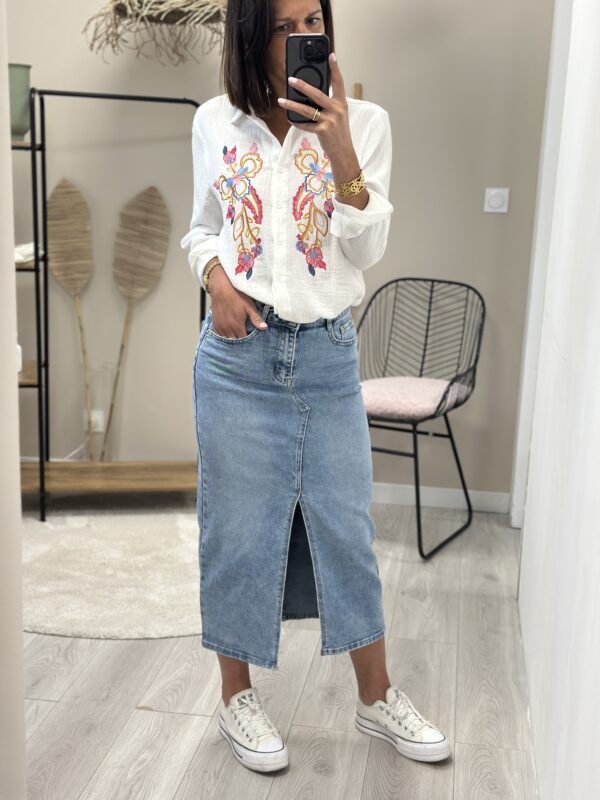 Chemise Carly Blanc+Multi – Image 3