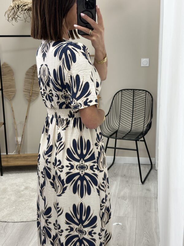 Robe Longue Alice Marine – Image 3