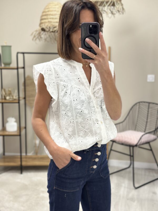 Blouse Hortense Blanc – Image 2
