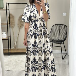 Robe Longue Alice Marine