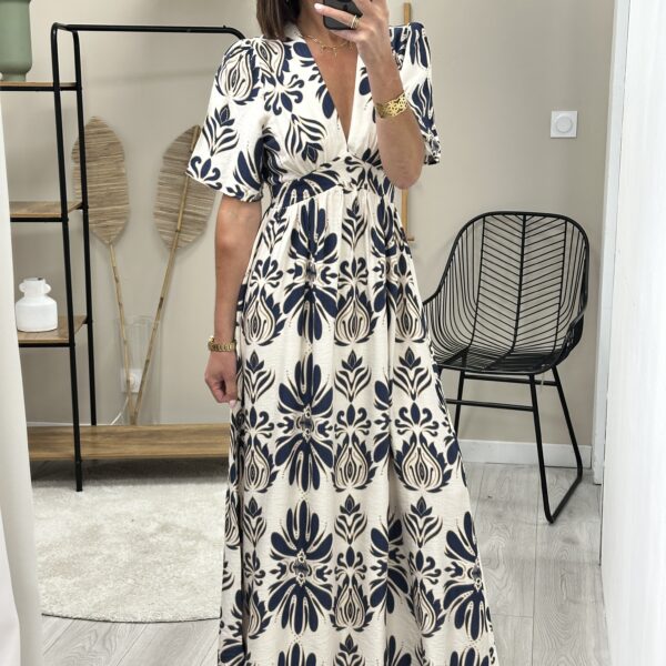 Robe Longue Alice Marine