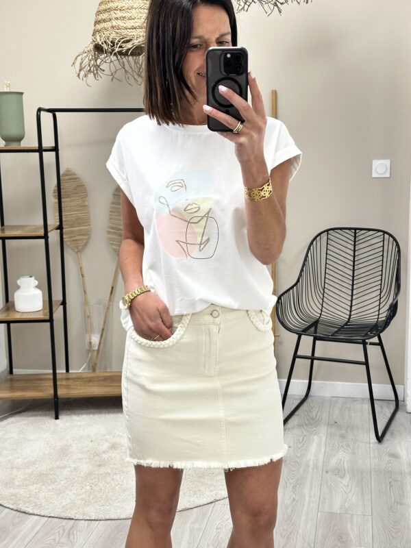 T-Shirt Noa Blanc – Image 2