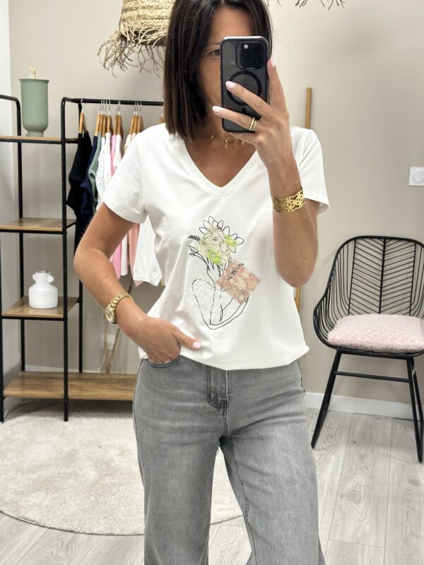 T-Shirt Leo Blanc – Image 3