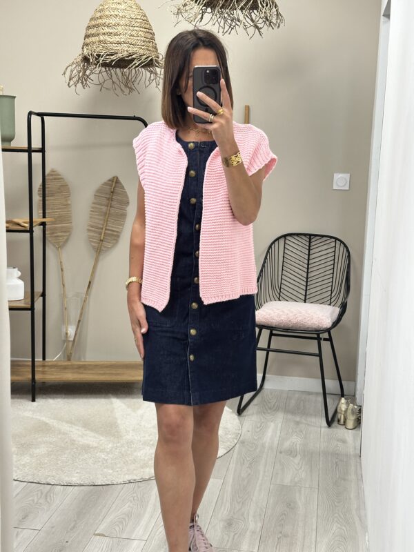 Gilet Elisa Rose Bonbon – Image 2