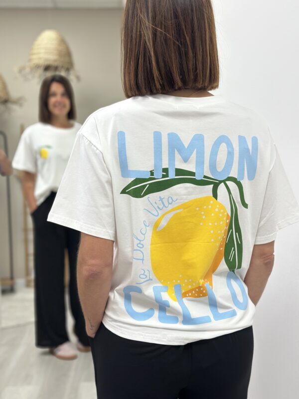 Tee Shirt Citron Blanc – Image 2