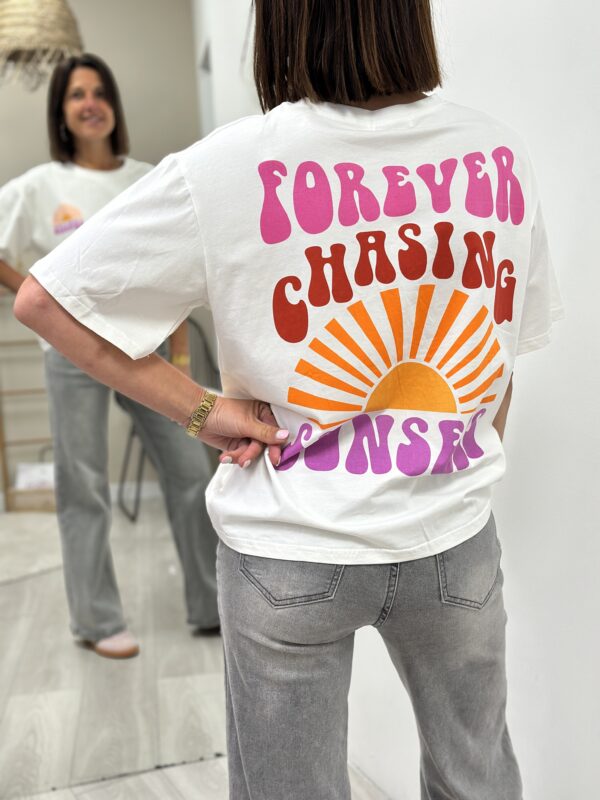 Tee Shirt Sunset Blanc – Image 3