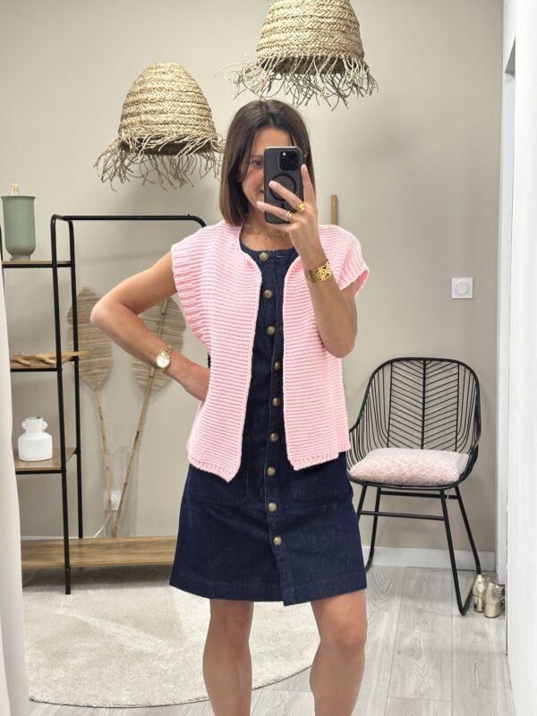 Gilet Elisa Rose Bonbon – Image 3
