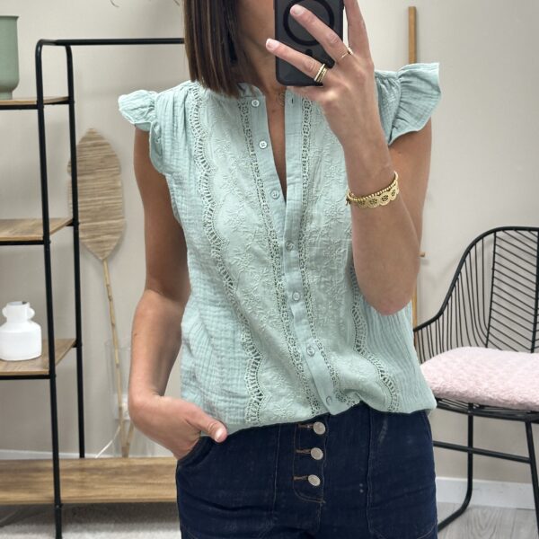 Blouse Elena Vert Sauge