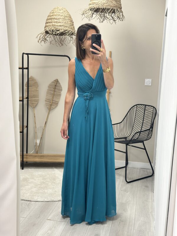 Robe Maguy Bleu Canard – Image 2