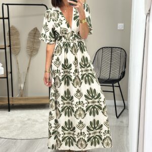 Robe Longue Alice Kaki