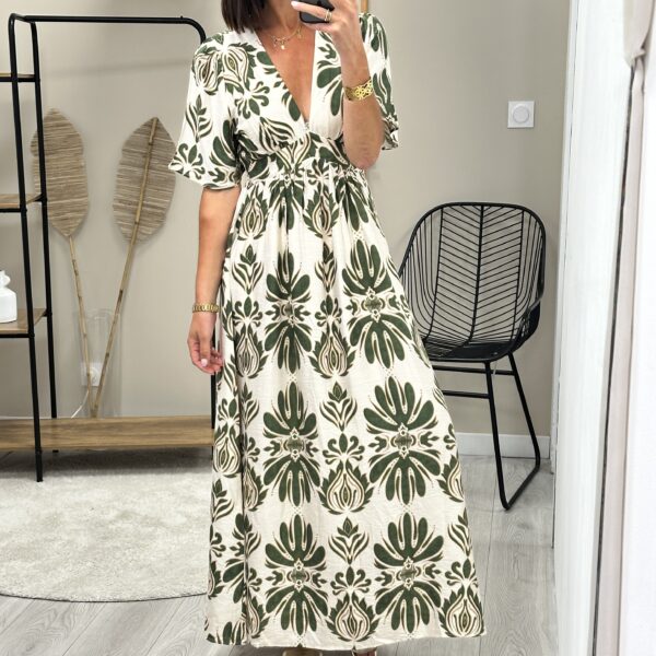 Robe Longue Alice Kaki